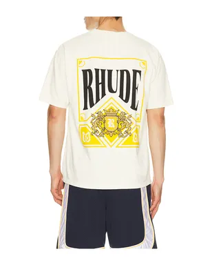 Rhude PLAYING CARD Tシャツ - サムネイル1