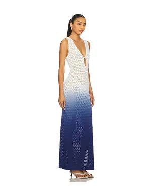 Runaway The Label REINA マキシドレス - Ivory,Navy. - サムネイル3