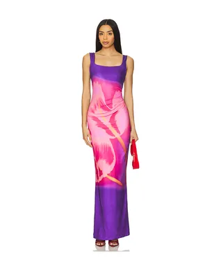 Runaway The Label MAKIKO マキシドレス - Pink, Purple. - サムネイル1