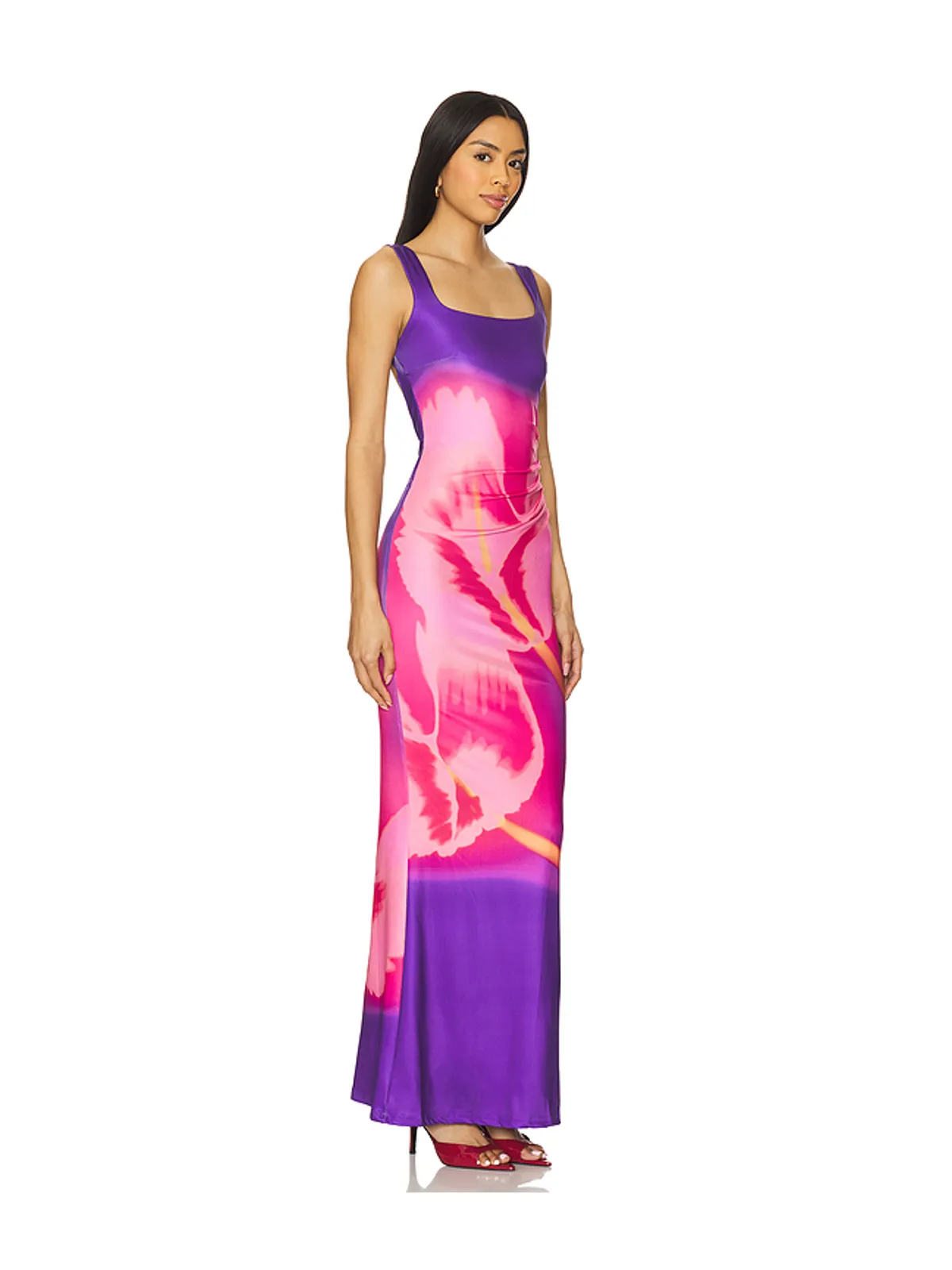 Runaway The Label MAKIKO マキシドレス - Pink, Purple. - 画像2
