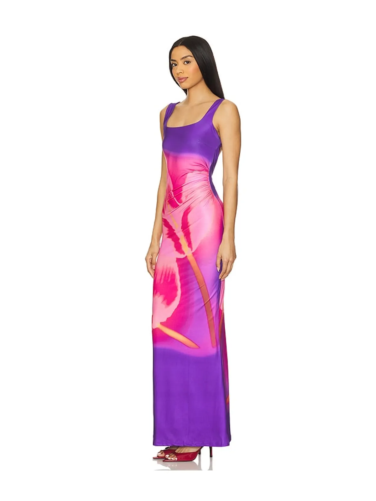 Runaway The Label MAKIKO マキシドレス - Pink, Purple. - 画像3
