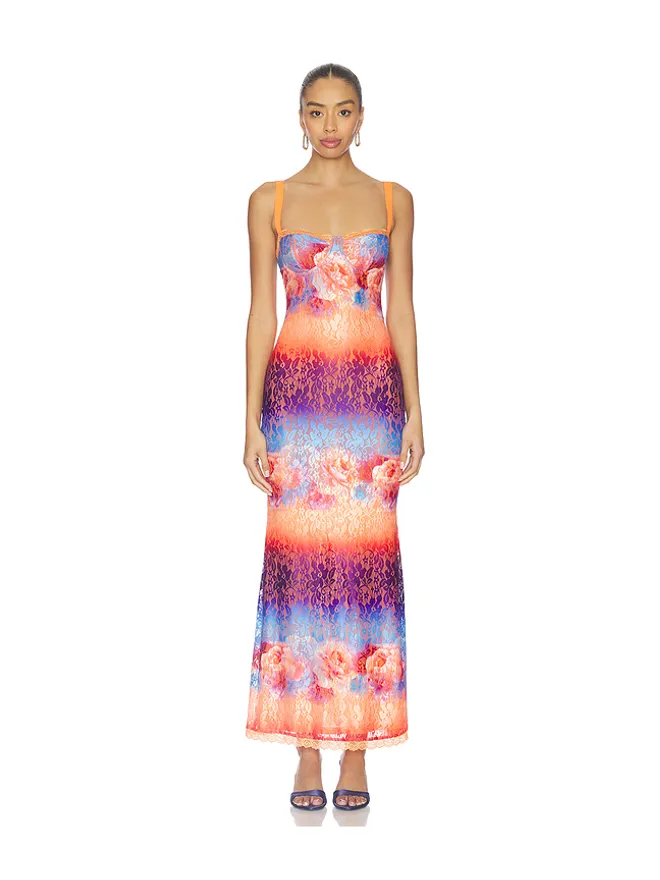 Runaway The Label Runaway The Label SERINA ドレス - Orange,Blue.の商品画像