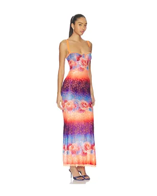 Runaway The Label SERINA ドレス - Orange,Blue. - サムネイル2