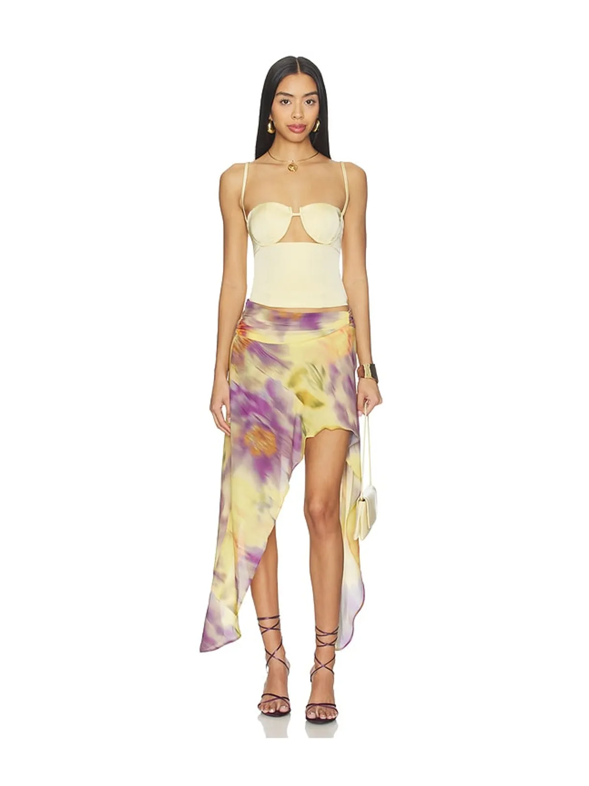 Runaway The Label TULIA スカート - Yellow,Purple. - 画像5