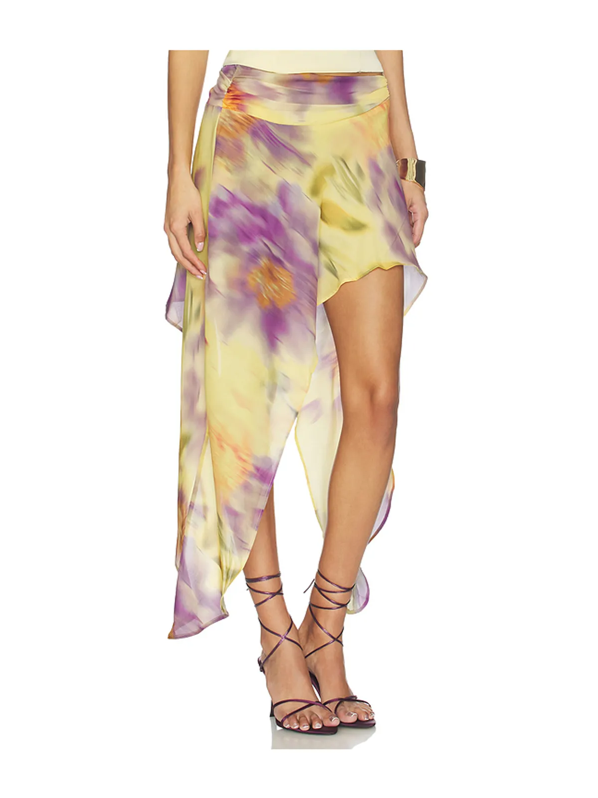 Runaway The Label TULIA スカート - Yellow,Purple. - 画像2
