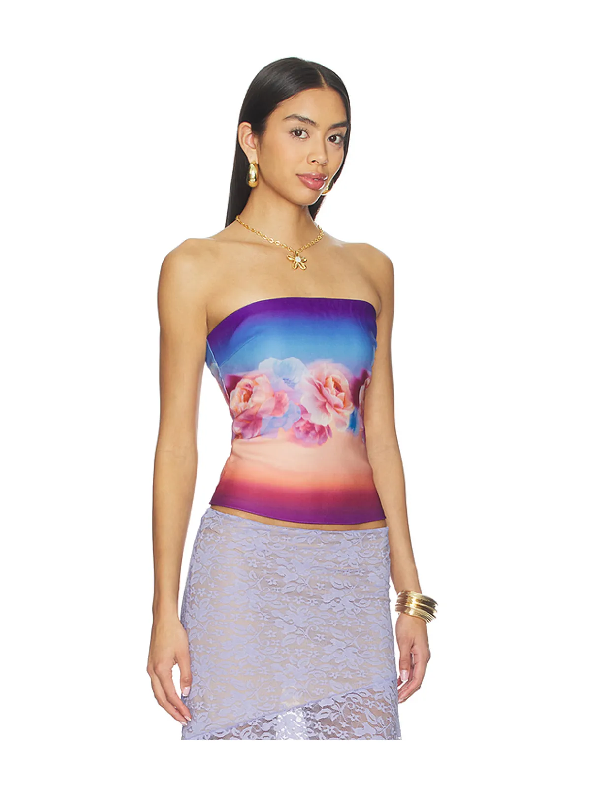 Runaway The Label MAHINA トップ - Peach,Blue. - 画像2