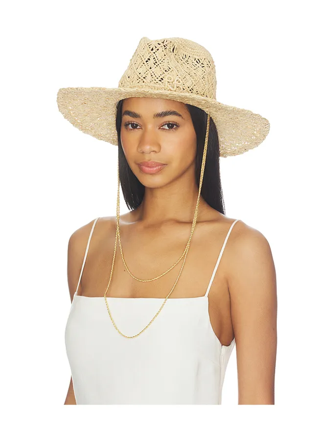 Ruslan Baginskiy Ruslan Baginskiy CUT OUT DOUBLE CHAIN STRAP FEDORA HAT フェドーラハットの商品画像