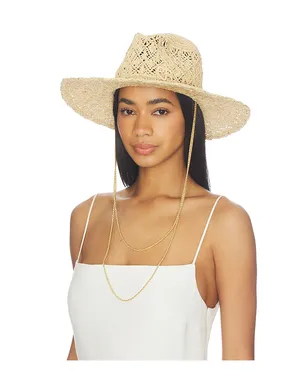 Ruslan Baginskiy CUT OUT DOUBLE CHAIN STRAP FEDORA HAT フェドーラハット - サムネイル1