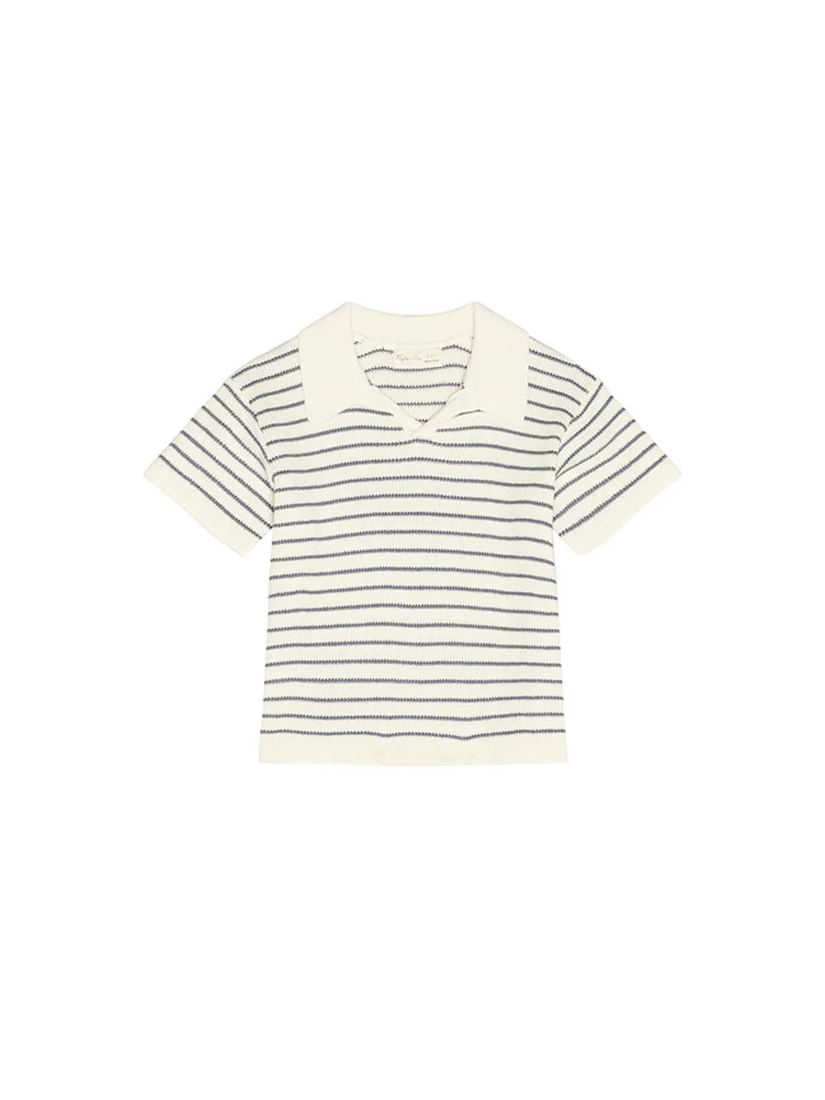 Rylee + Cru CHANDLER ポロトップ - Beige,Navy. - 画像1