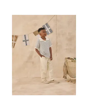 Rylee + Cru CHANDLER ポロトップ - Beige,Navy. - サムネイル5
