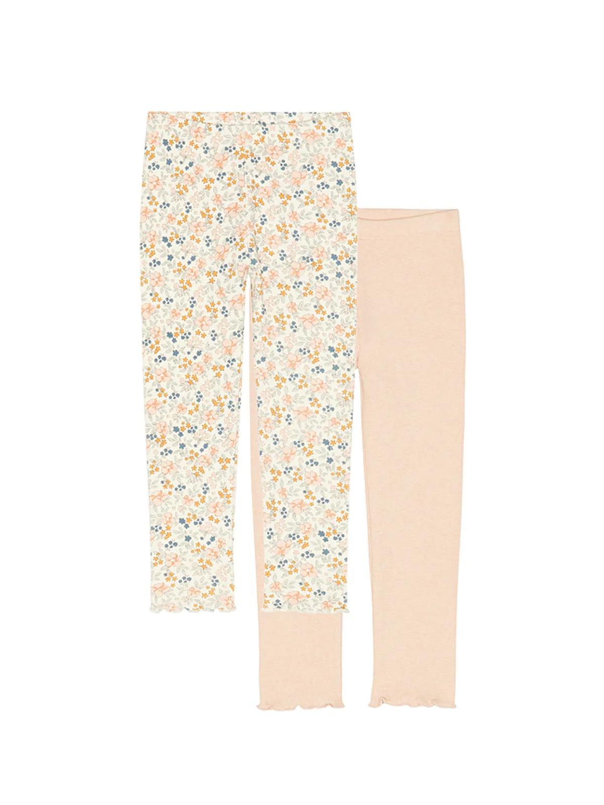 Rylee + Cru Ribbed Legging Set - Beige,Blush. - 画像1