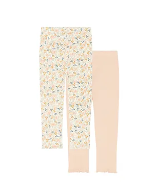 Rylee + Cru Ribbed Legging Set - Beige,Blush. - サムネイル2