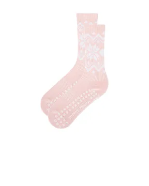 WellBeing + BeingWell FAIR ISLE GRIP SOCK ソックス - サムネイル2