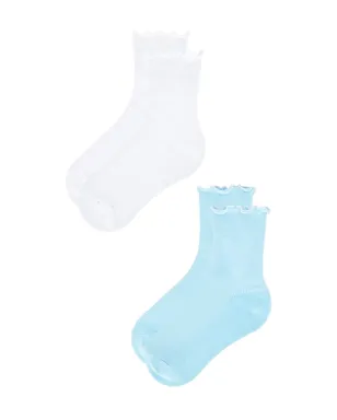 WellBeing + BeingWell RUFFLE SOCK 2 PACK ソックス - サムネイル3