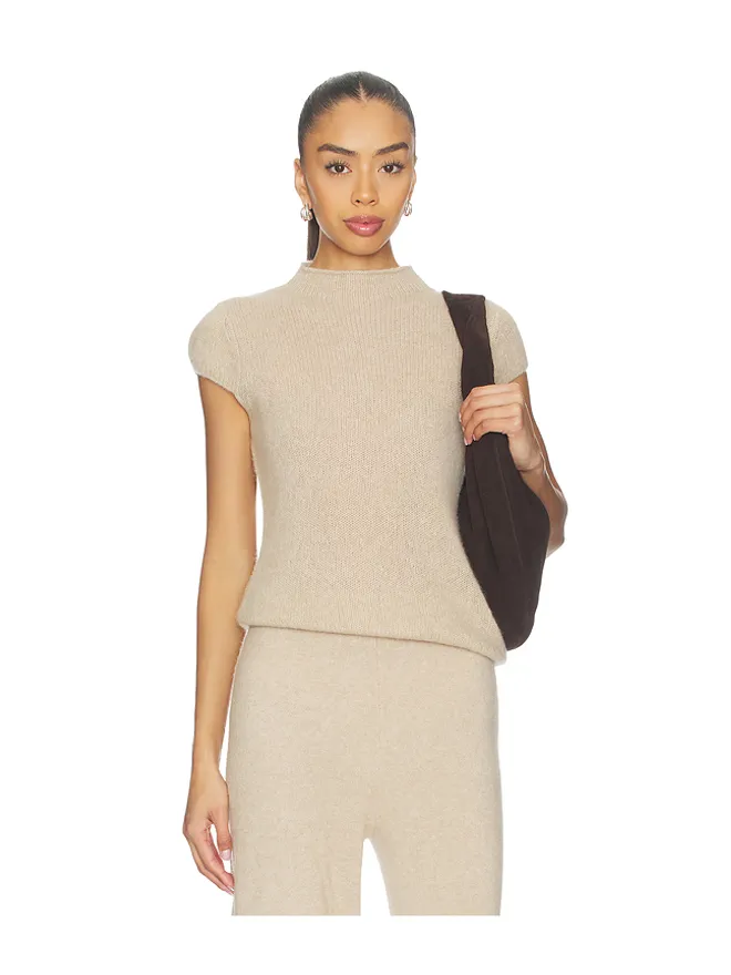 W. Cashmere W. Cashmere BRIGITTE モックネック半袖の商品画像