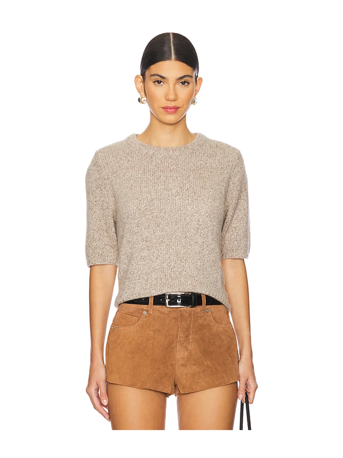 W. Cashmere Brenda Short Sleeve Pullover - 画像1