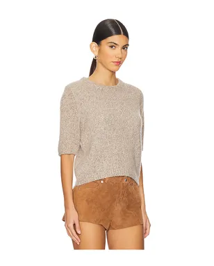 W. Cashmere Brenda Short Sleeve Pullover - サムネイル2