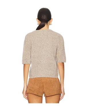 W. Cashmere Brenda Short Sleeve Pullover - サムネイル3