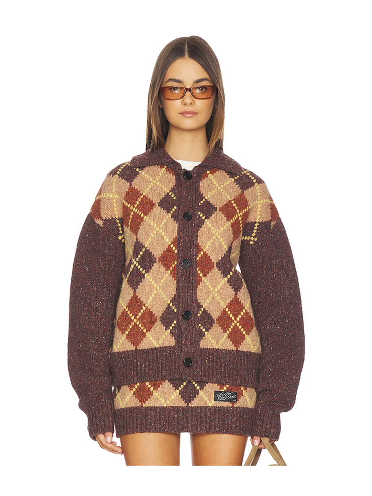 WE11DONE INTARSIA カーディガン - 画像1