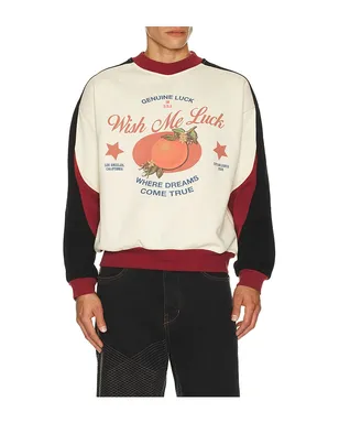 Wish Me Luck セーター - Black,Burgundy. - サムネイル3