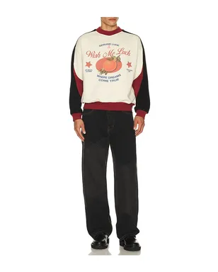 Wish Me Luck セーター - Black,Burgundy. - サムネイル4