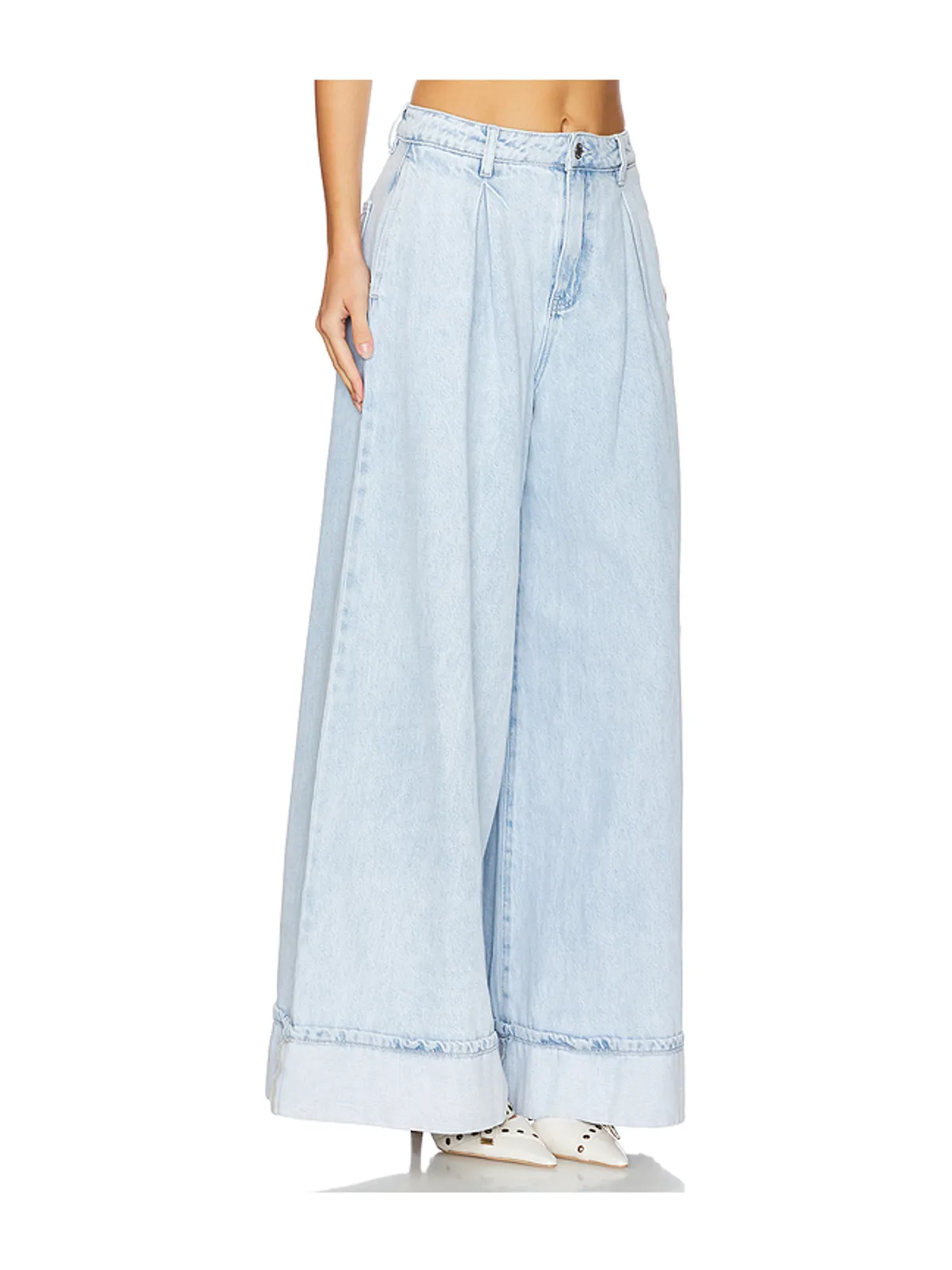 WeWoreWhat PLEATED WIDE LEG デニム - 画像2