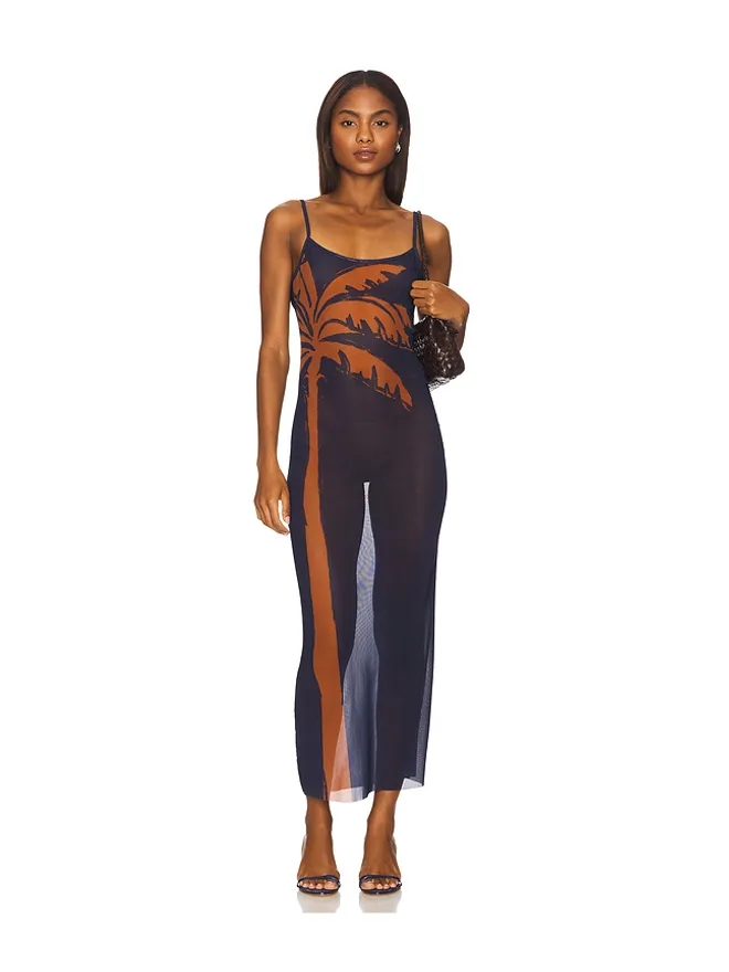 WeWoreWhat WeWoreWhat MESH SCOOP マキシスリップドレスの商品画像