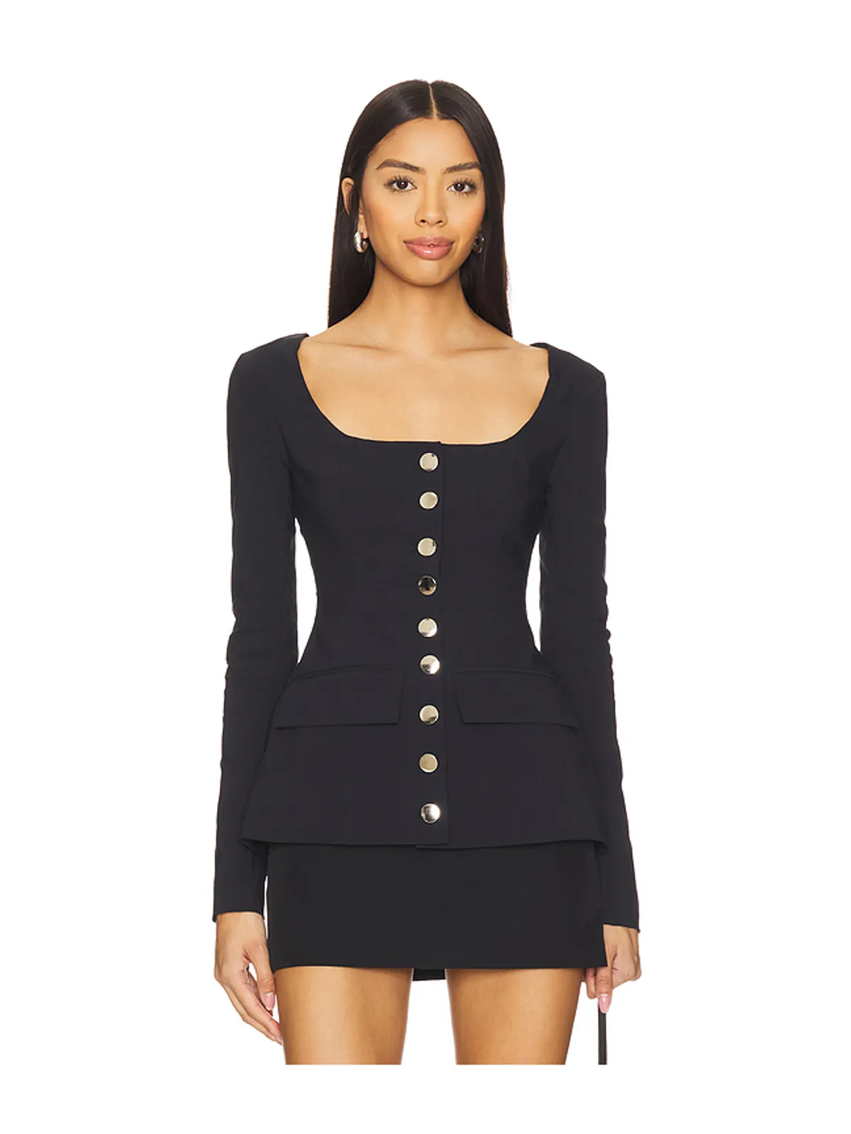 WeWoreWhat BOATNECK PEPLUM ブレザー - 画像1