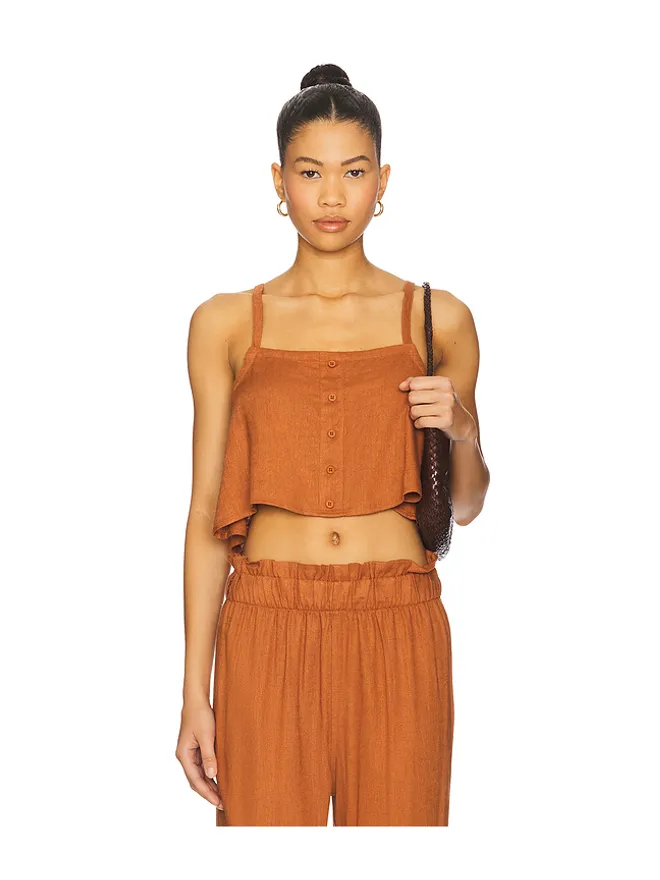 WeWoreWhat WeWoreWhat Linen Trapeze Tankの商品画像