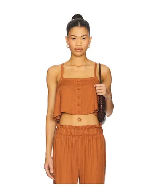 WeWoreWhat Linen Trapeze Tank - サムネイル1