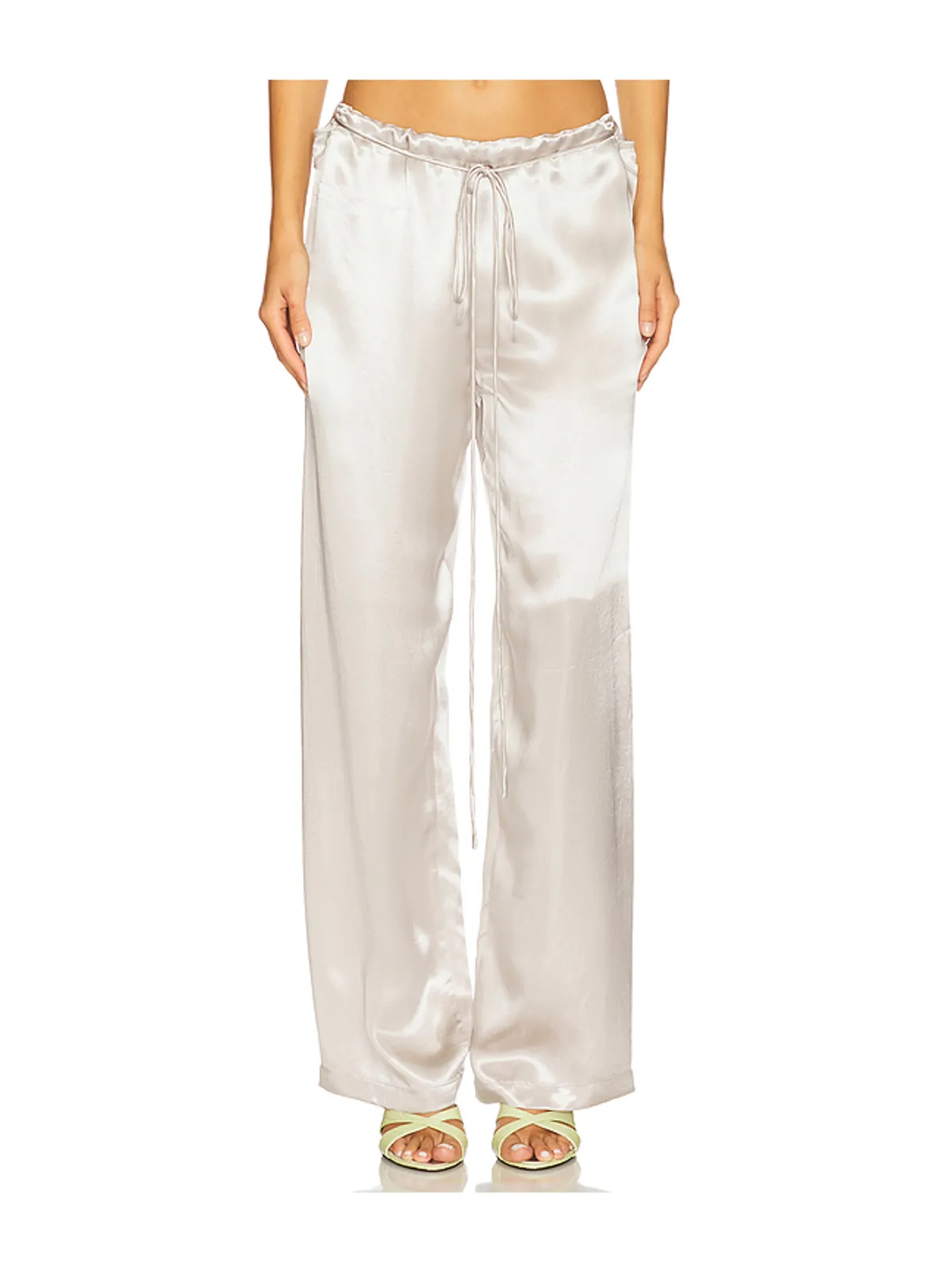 Tyler McGillivary ESTELLE パンツ - Metallic Silver, grey. - 画像1