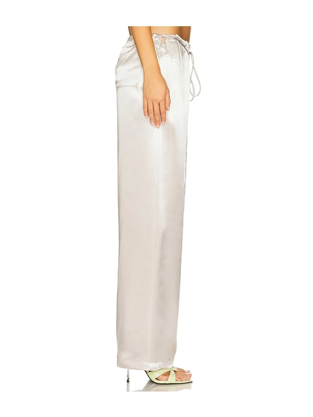 Tyler McGillivary ESTELLE パンツ - Metallic Silver, grey. - 画像3