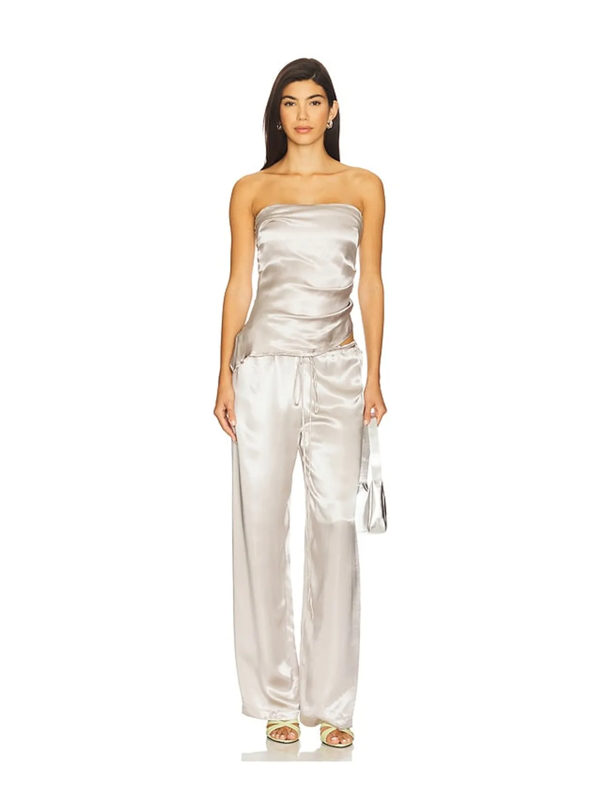 Tyler McGillivary ESTELLE パンツ - Metallic Silver, grey. - 画像5