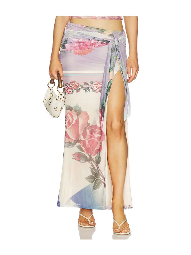 Tiger Mist Tiger Mist RAFFIE MINI スカート - Nude,Lavender.の商品画像