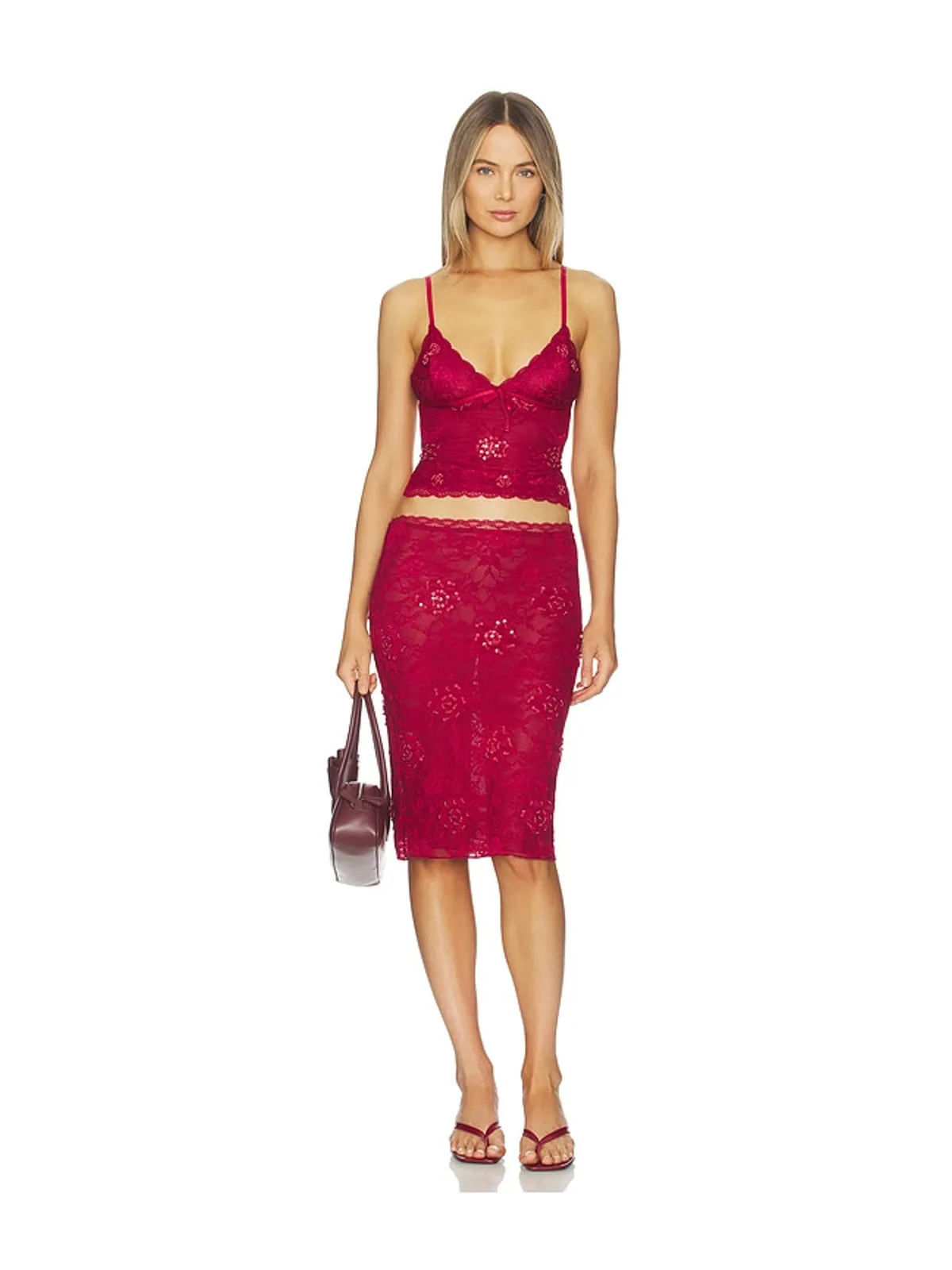 Tiger Mist KIRRA SEQUIN MIDI スカート - 画像5
