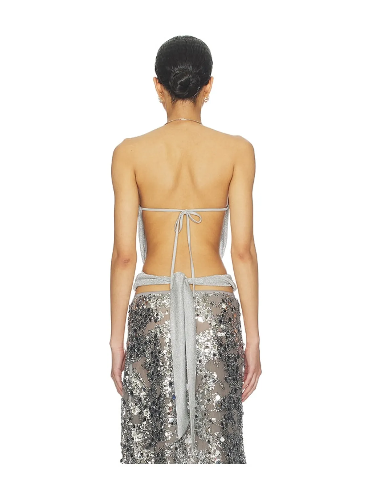 Tiger Mist EVANNA トップ - Metallic Silver, grey. - 画像3