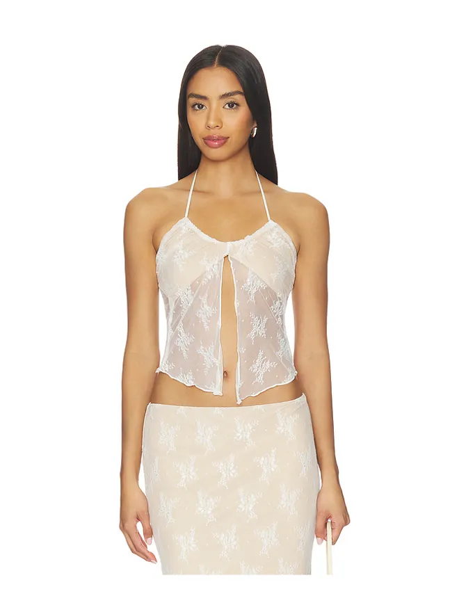 Tiger Mist Tiger Mist KAROLINA トップ - Nude,White.の商品画像