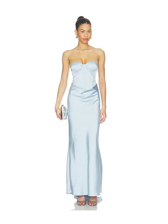 ROTATE ROTATE SATIN CORSET MAXI ドレスの商品画像