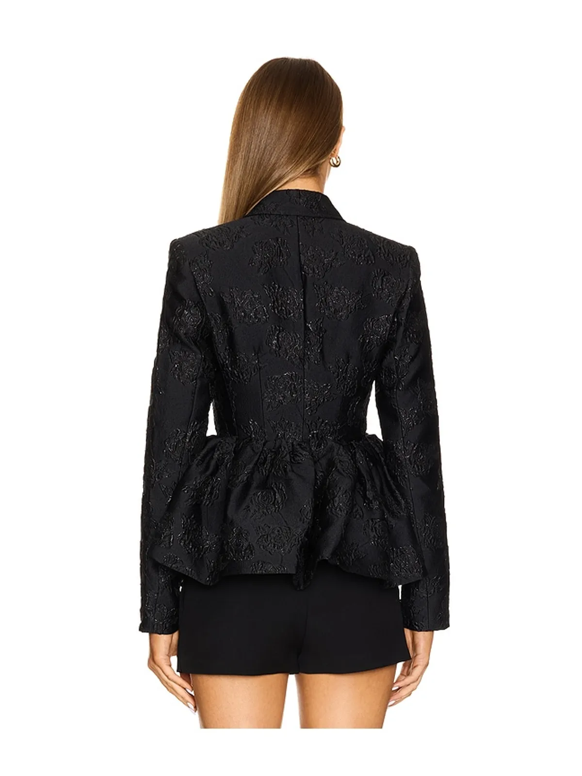 ROTATE JACQUARD DRAPED ブレザー - 画像3