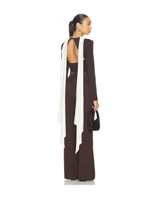 ROTATE Long-sleeved Scarf Top - サムネイル1