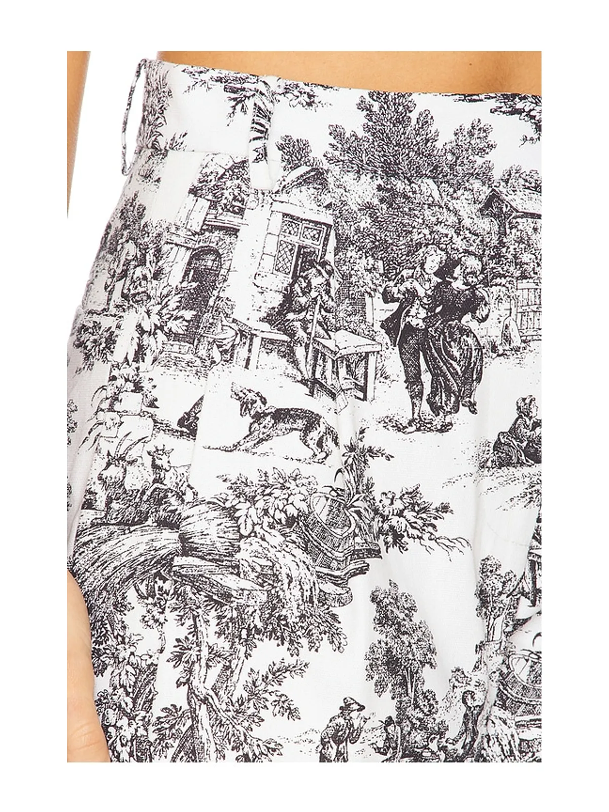 Tanner Fletcher EDDIE TOILE PLEATED ショートパンツ - 画像6