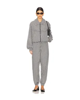 Tanner Fletcher KENNEDY RUFFLE GINGHAM トラックパンツ - サムネイル5