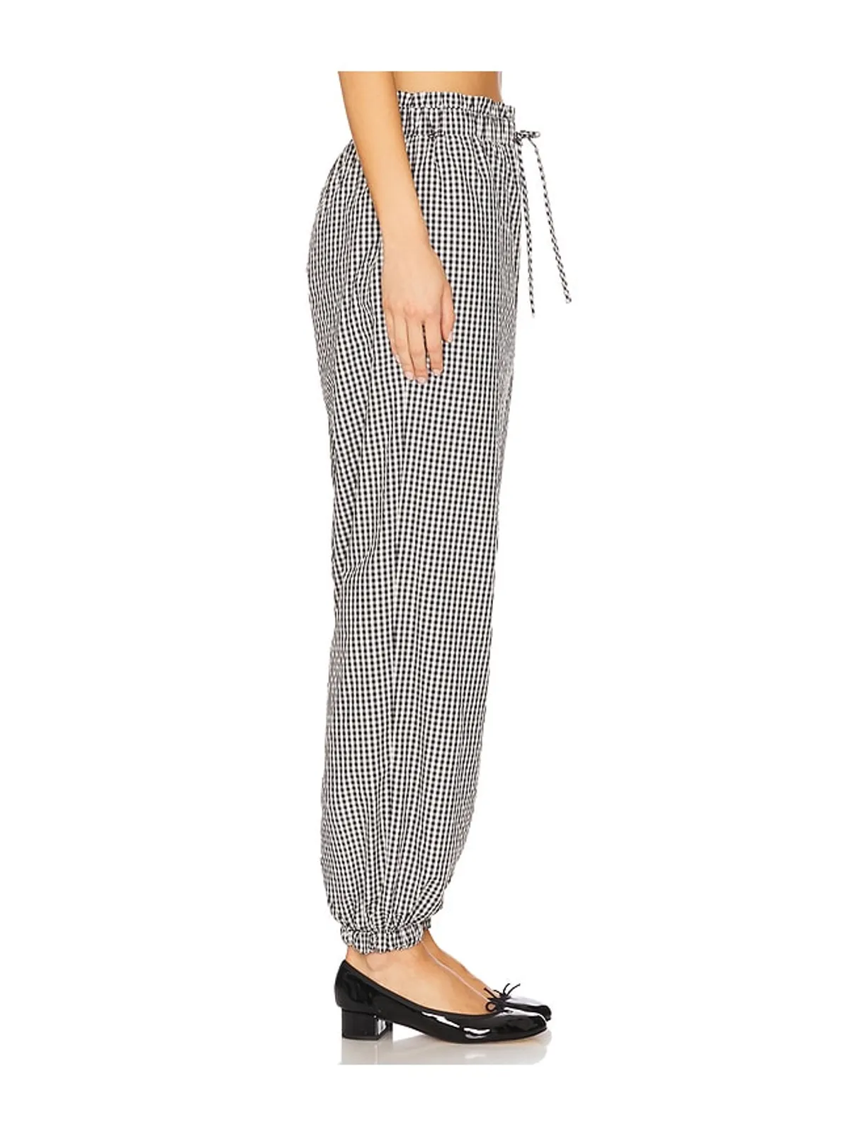 Tanner Fletcher KENNEDY RUFFLE GINGHAM トラックパンツ - 画像3