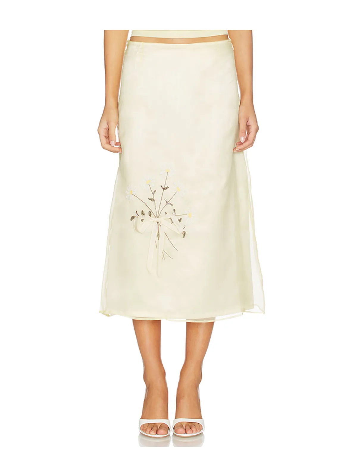 Tanner Fletcher LISEL EMBROIDERED DAISY スカート - 画像1