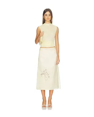 Tanner Fletcher LISEL EMBROIDERED DAISY スカート - サムネイル5