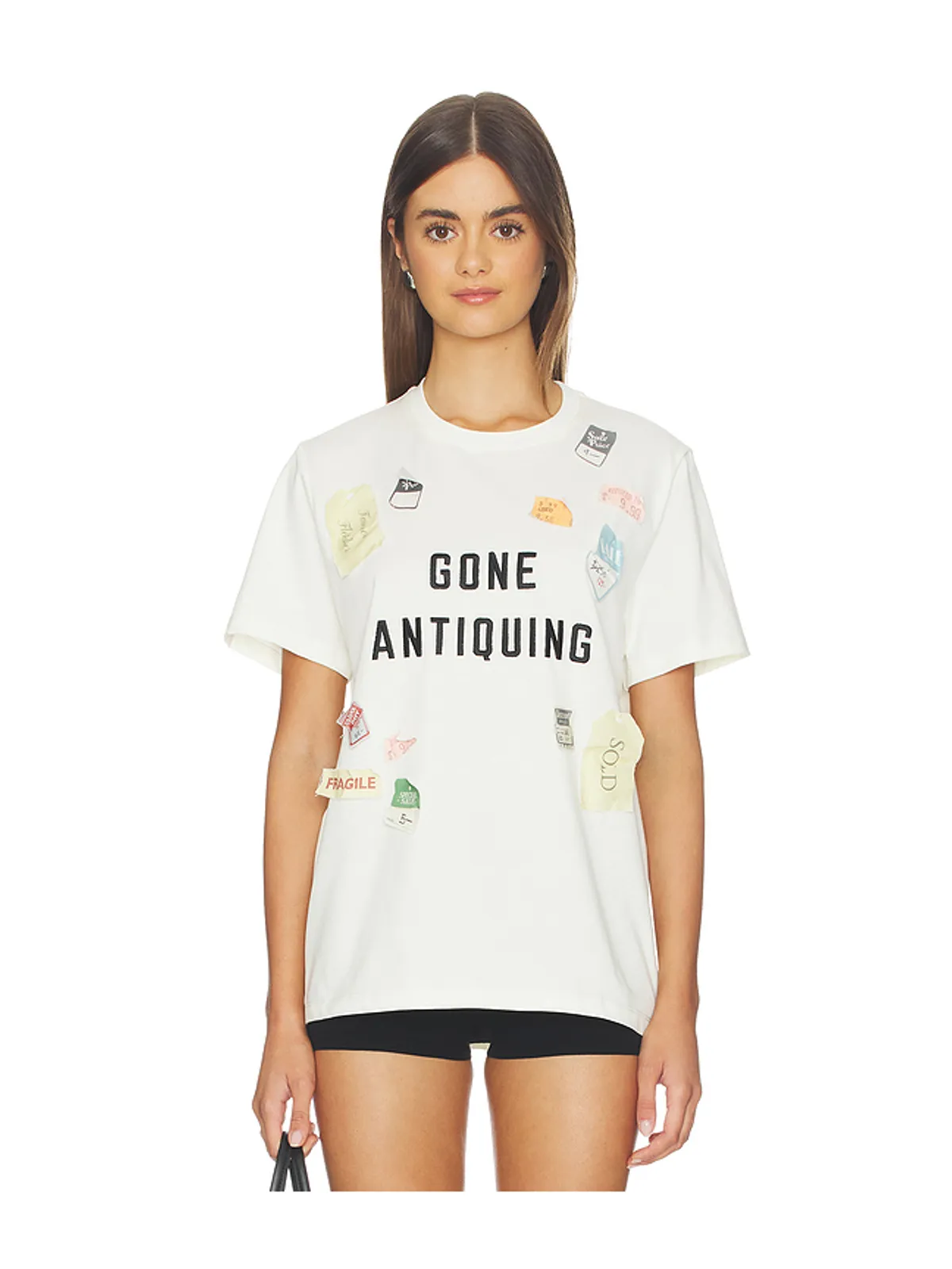 Tanner Fletcher GONE ANTIQUING APPLIQUE Tシャツ - 画像1