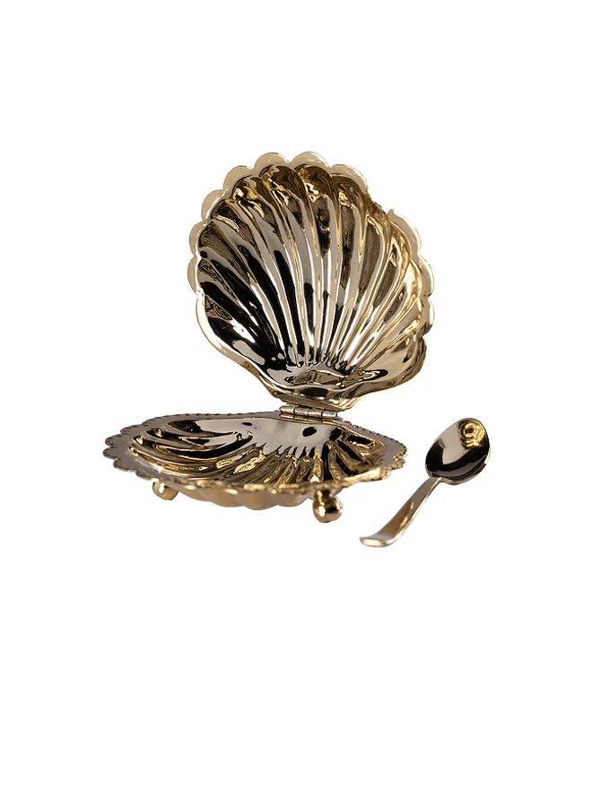 The Favorites The Favorites CAP FERRAT FAN SHELL LIDDED BOWL WITH SPOON キャップフェラファンシェル蓋付きボウル（スプーン付き）の商品画像