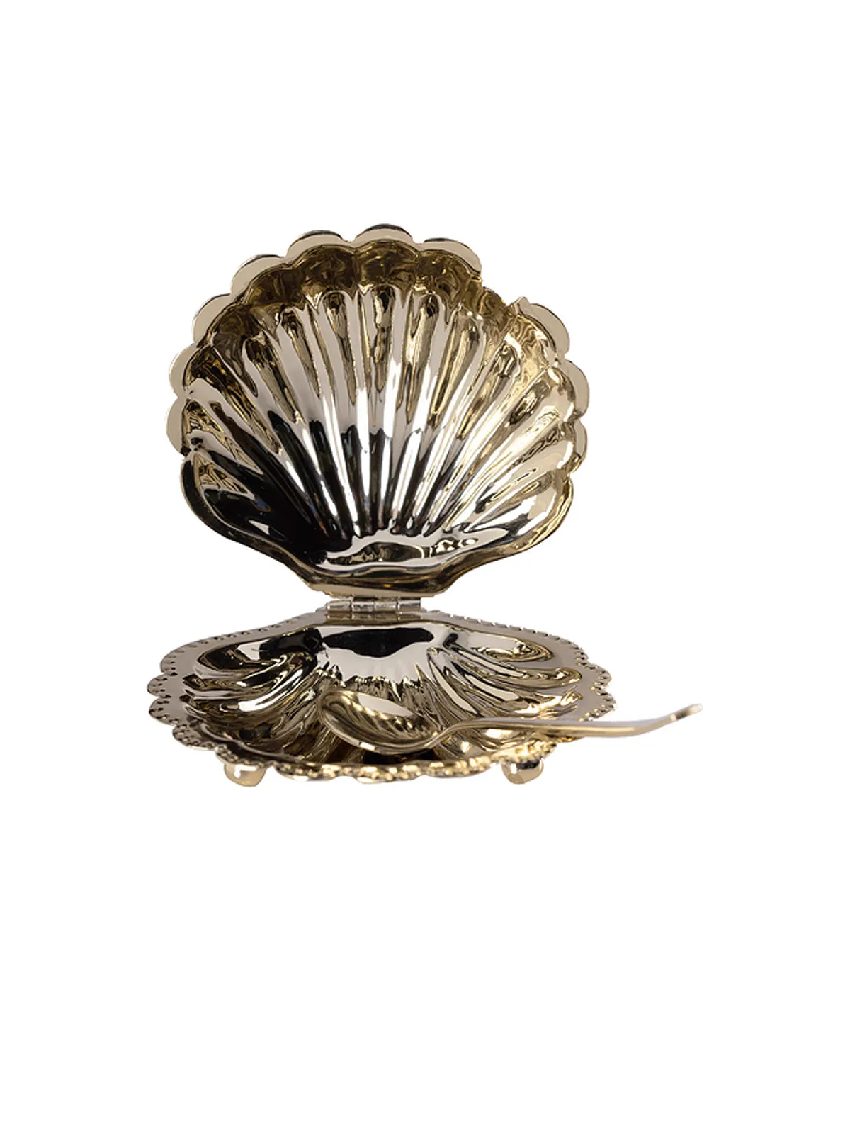 The Favorites CAP FERRAT FAN SHELL LIDDED BOWL WITH SPOON キャップフェラファンシェル蓋付きボウル（スプーン付き） - 画像2