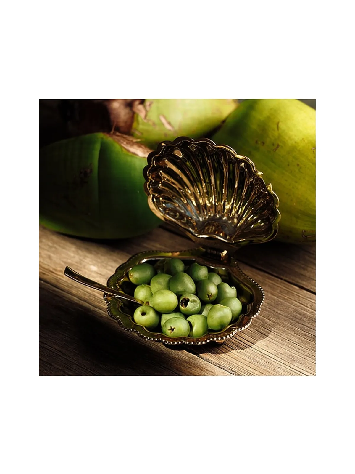 The Favorites CAP FERRAT FAN SHELL LIDDED BOWL WITH SPOON キャップフェラファンシェル蓋付きボウル（スプーン付き） - 画像5