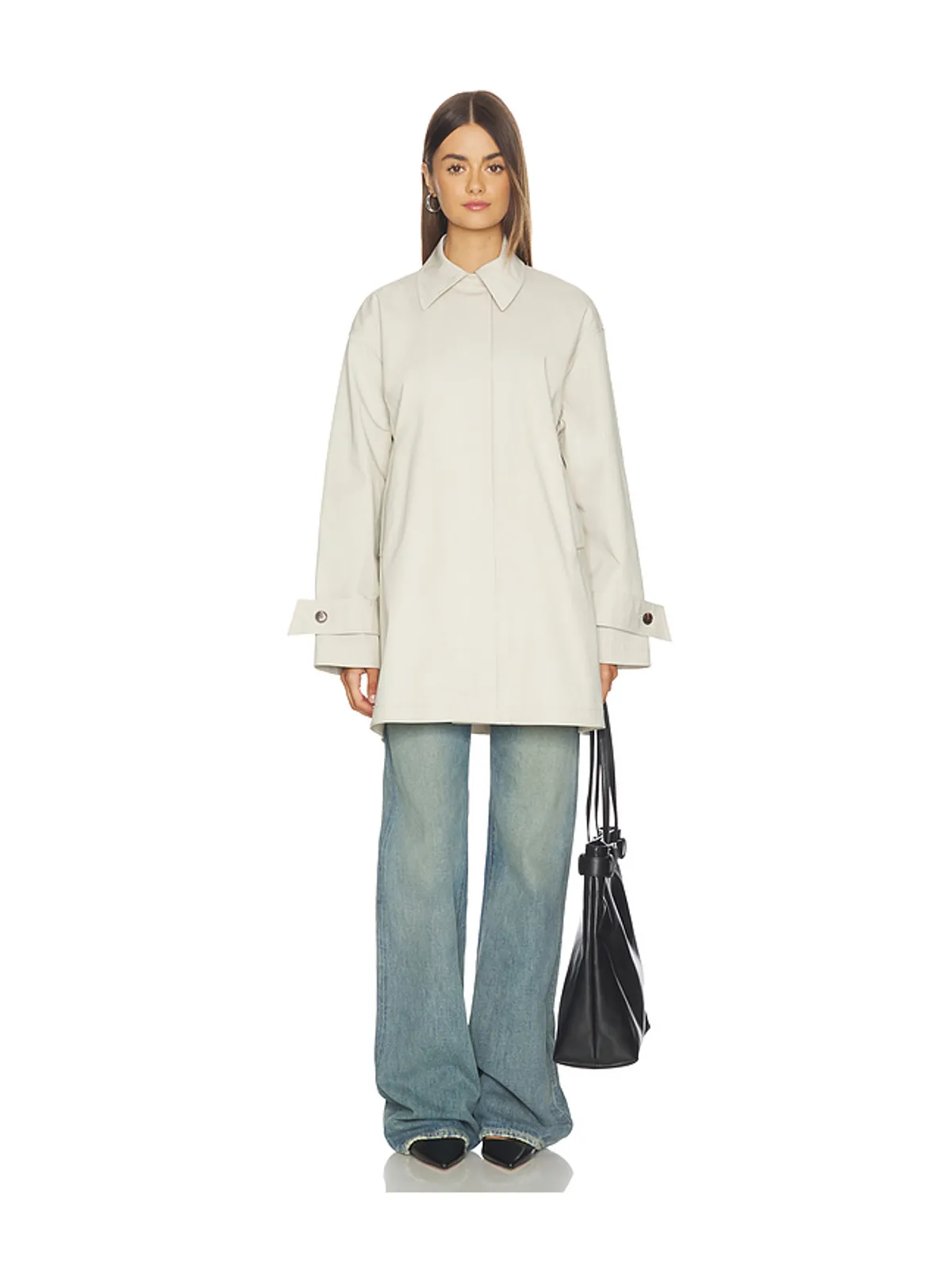 Theory Aラインのトレンチコート - 画像2